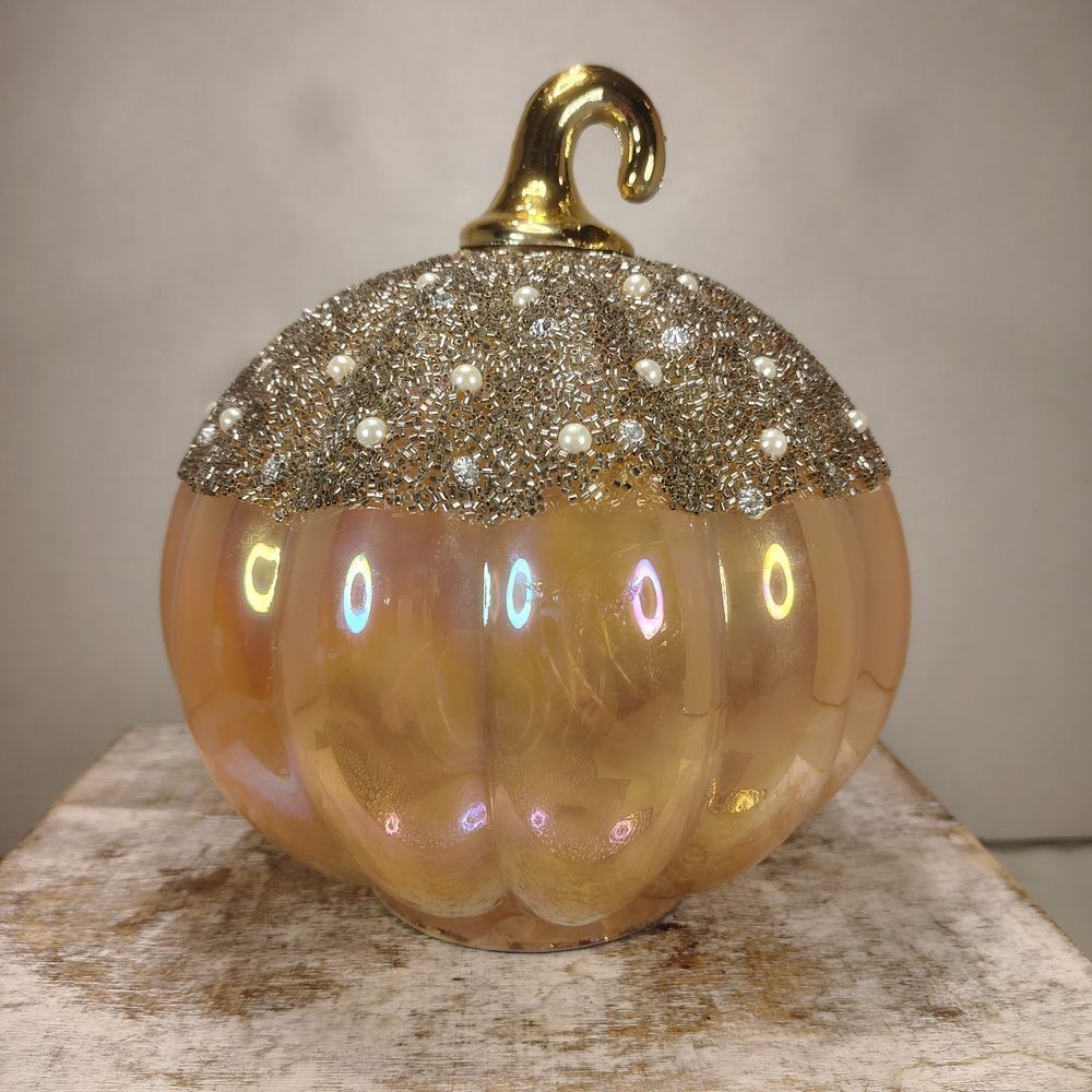Gold and Silver Decorative Pumpkin